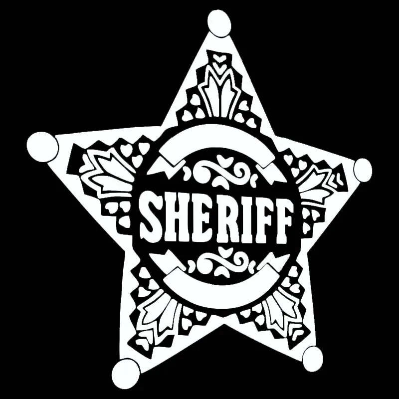 Sheriff Logo Vinyl Sticker Decal Car Auto Laptop Glass Bumper Door - Image 4