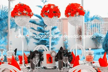 

new style Wedding decoration metal (without crystal hanging )flower stand
