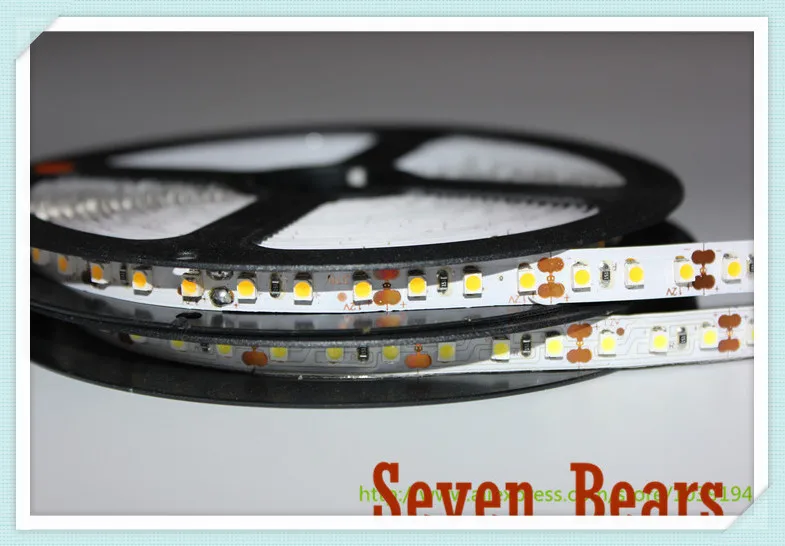 Водонепроницаемая светодиодная ленсветильник SMD 3528 120Led/m 5M 600 12 В постоянного тока