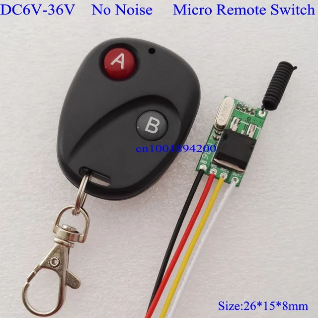 6v 9v mini remote control switch rf small receiver transmitter dc6v