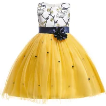 Платья для девочек, держащих букет невесты на свадьбе, праздничные платья красивые вечерние платья для девочек, первое бальное платье для девочек подарок на день рождения, Цветочное платье