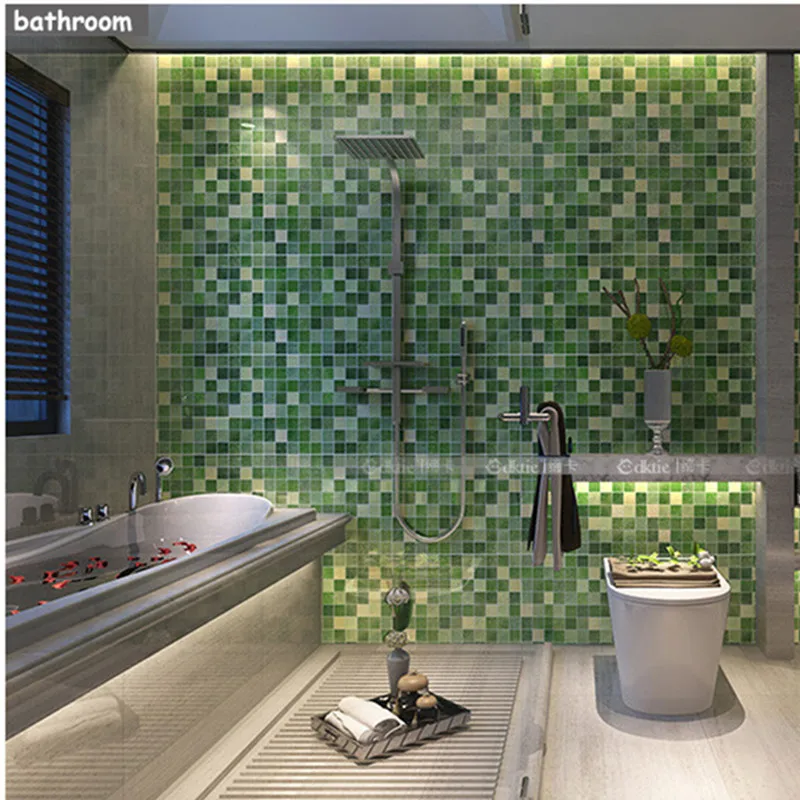 5M PVC Wall Sticker Bathroom Waterproof Self adhesive Wallpaper Kitchen Wall Paper Mosaic Tile Stickers Wall Decal Home Decor 5M PVC Wall Sticker Bathroom Waterproof Self adhesive Wallpaper Kitchen Wall Paper Mosaic Tile Stickers Wall Decal Home Decor