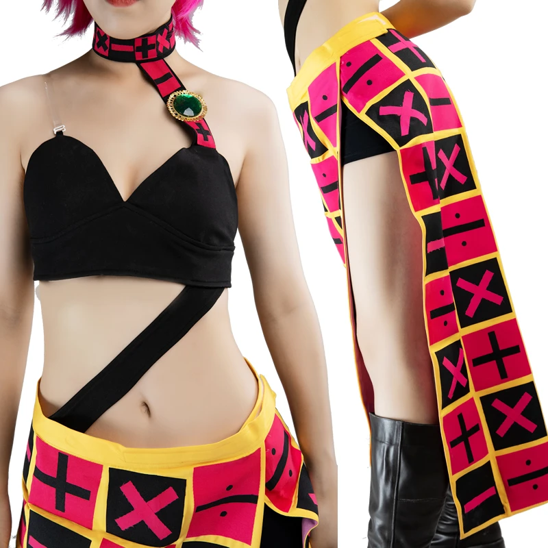 Косплей legnd аниме JOJO JoJo странные приключения VENTO AUREO Trish Una Костюм Золотой ветер