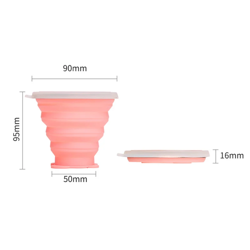 250 мл наружная дорожная телескопическая силиконовая кружка для воды домашняя Милая чашка с крышкой выдвижные складные чашки кофейные чайные чашки набор