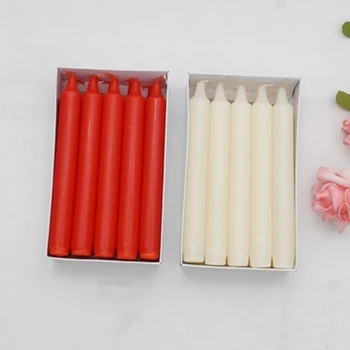 

White Candles Wedding Decoration Red Candle Stick Candele Decorative Marriage Proposal Home Decoration Accessories Party 60A016