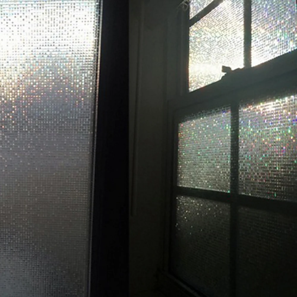 Широкий 45 см* длинный 100 см матовый непрозрачное стекло оконная пленка для окна конфиденциальности клей стеклянные наклейки домашний Декор Смешанные цвета спальни