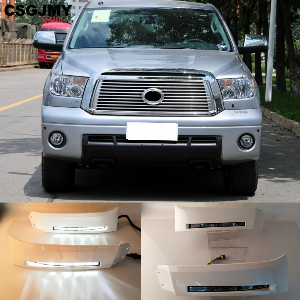 1 пара 12 В для Toyota Tundra 2007 2008 2009 2010 2011 2012 2013 Автомобильные передние бамперы