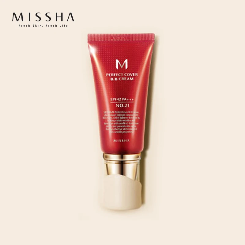 Корейская косметика Missha M Perfect BB крем #21 (светильник бежевый) основа для макияжа