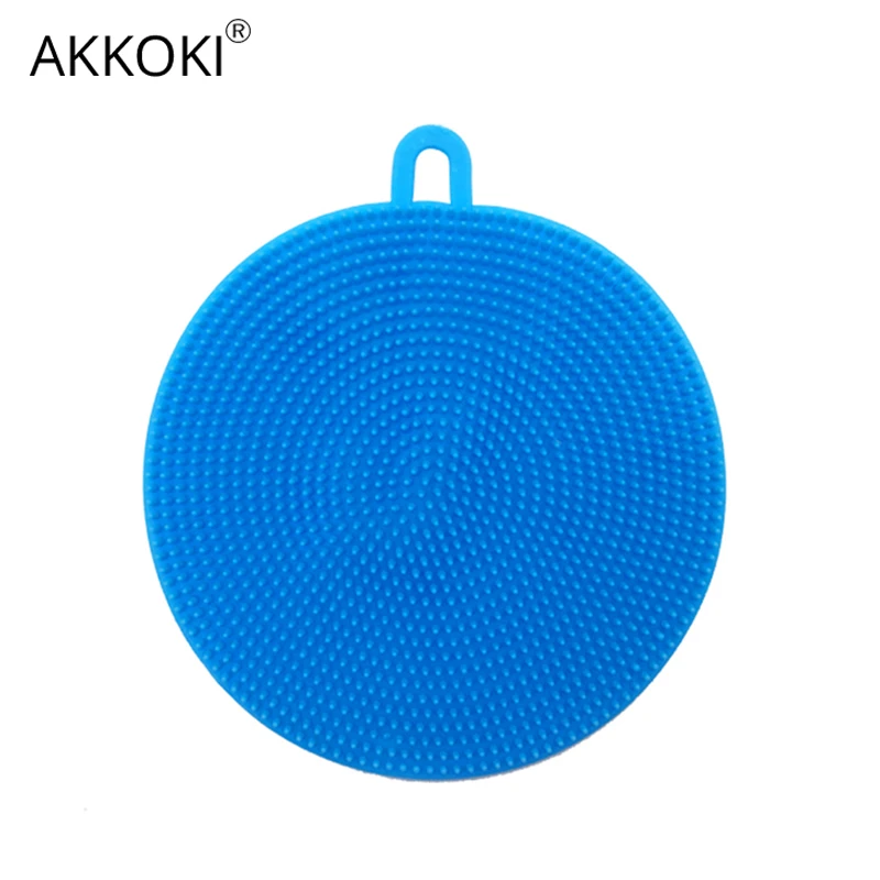 

3 PC Silicone Dish Washing Sponge Scrubber Kitchen Cleaning Brush antibacterial Tools Kitchen gadge Antibacterial Silicone