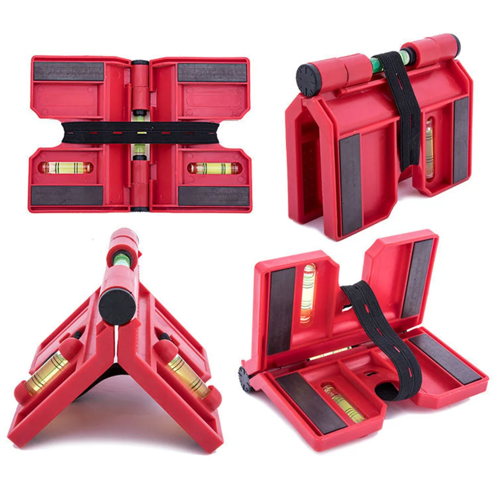 

Portable Level Ruler Simple Meter Adjustable Precise Magnetic Angle Gauge Practical ABS Professional Folding Measuring