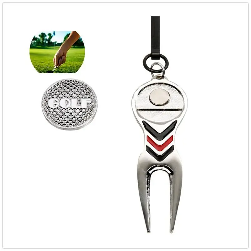 

Golf Repair Tool Ball Magnetic Alloy Marker with Hook Standard Tool Golf Ridge Sport Accesories