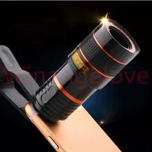 Зум 8X клип на Телескоп оптический 8 раз зум Объективы для телефона с зажимом для iPhone 7 для Samgsung