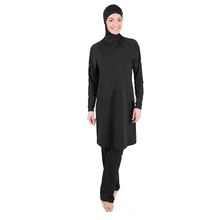 Скромные купальные костюмы размера плюс для женщин Burkinis пляжная одежда Исламский купальный костюм мусульманский купальный костюм с хиджабом