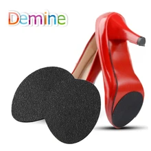 Demine самоклеящаяся стопы колодки для женские туфли на высоком каблуке; нескользящая обувь для ухода за спереди подошвы протектор сцепление вставки