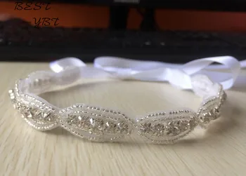 

2016 high quality romantic wedding crystal rhinestone headband bride beads hair jewelry bridal vintage hair accessories