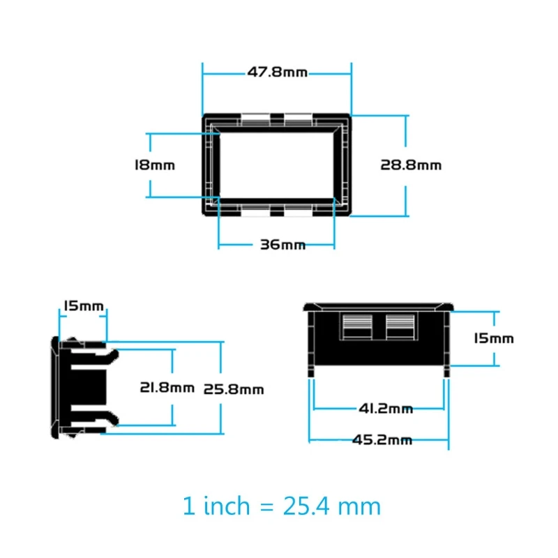 0.36" 5 Digits 0-3.0000A DC Ammeter Digital amp Ampere panel Meter Red LED Electric Current Tester Gauge Built-in Shunt