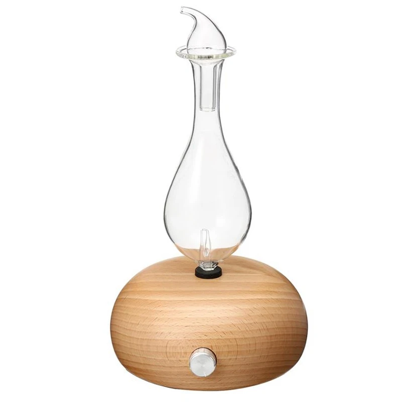 

Wooden Glass Aromatherapy Pure Essential Oils Diffuser Air Nebulizer Humidifier Household Humidifier Air Conditioning Applianc