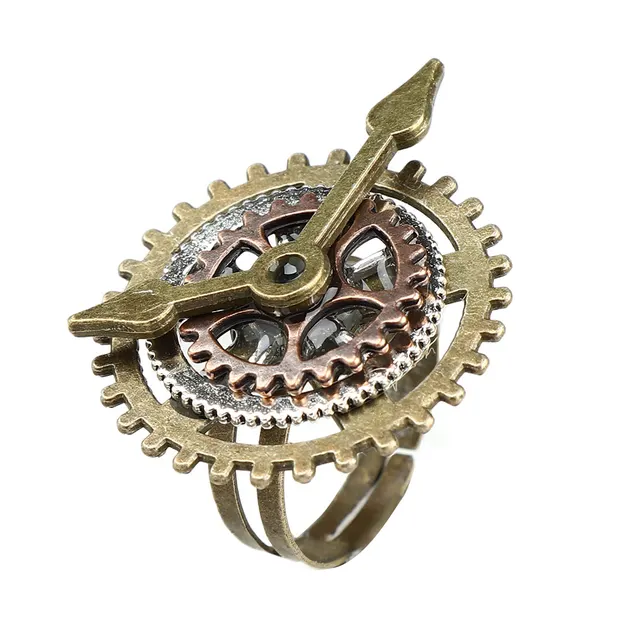 stücke Punk Retro Charme Steampunk Getriebe Fingern Vintage Uhr