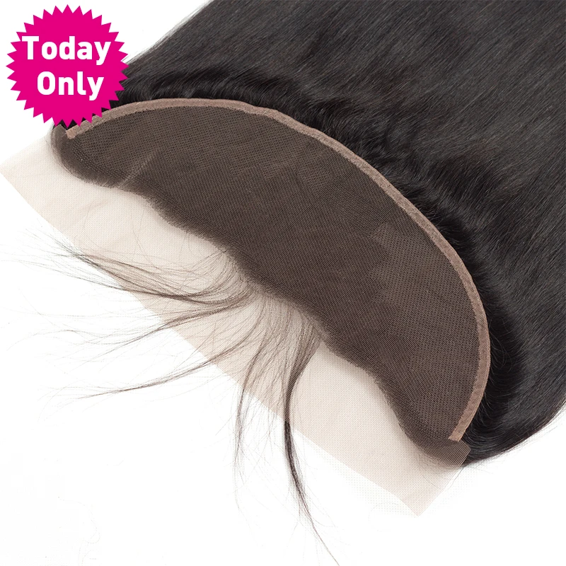 TODAONLY Peruvian Hair Bundles With Frontal Straight Hair Bundles With Frontal Ear to Ear Lace Frontal Closure With Bundles Remy