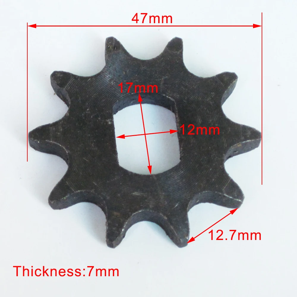 10 зубчатая звездочка, шестерня, подходит для 428 цепи, двигатель 1418ZXF 1020 1120 Электрический скутер