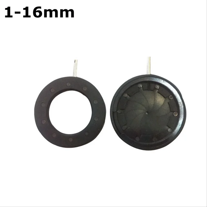 

1-16 mm Amplifying Diameter Zoom Optical Iris Diaphragm Aperture Condenser with 10 Blades for Digital Camera Microscope Adapter