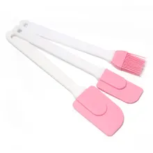 Пищевая сорт 3 шт./компл. силиконовый крем шпатель крем щетка лопатка скребок для муки скребки инструменты кухонные принадлежности гаджеты