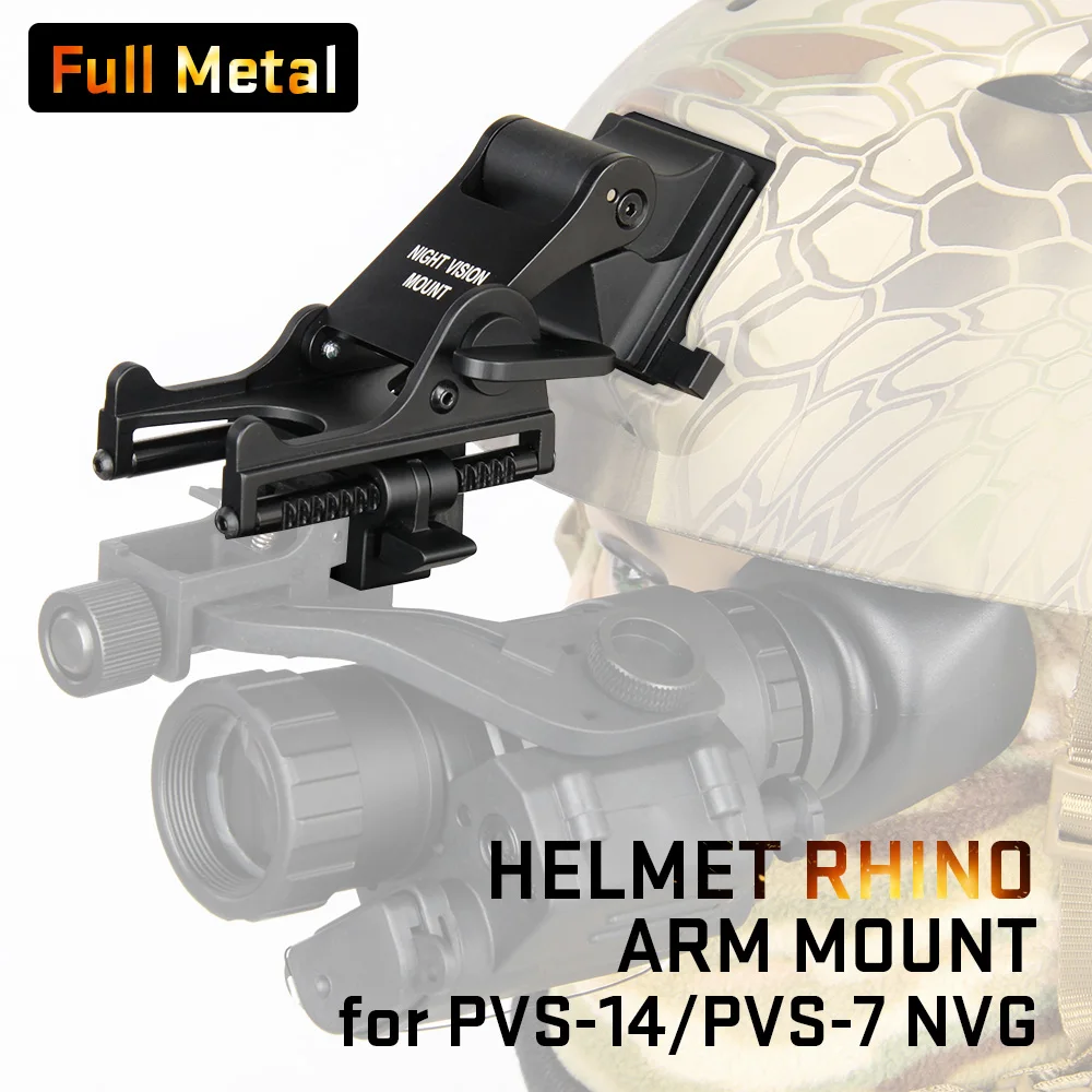  E.T Dragon Airsoft Full Metal Night Vision Helmet Rhino Mount FAST MICH PSV-7 PSV-14 NVG FAST Acces