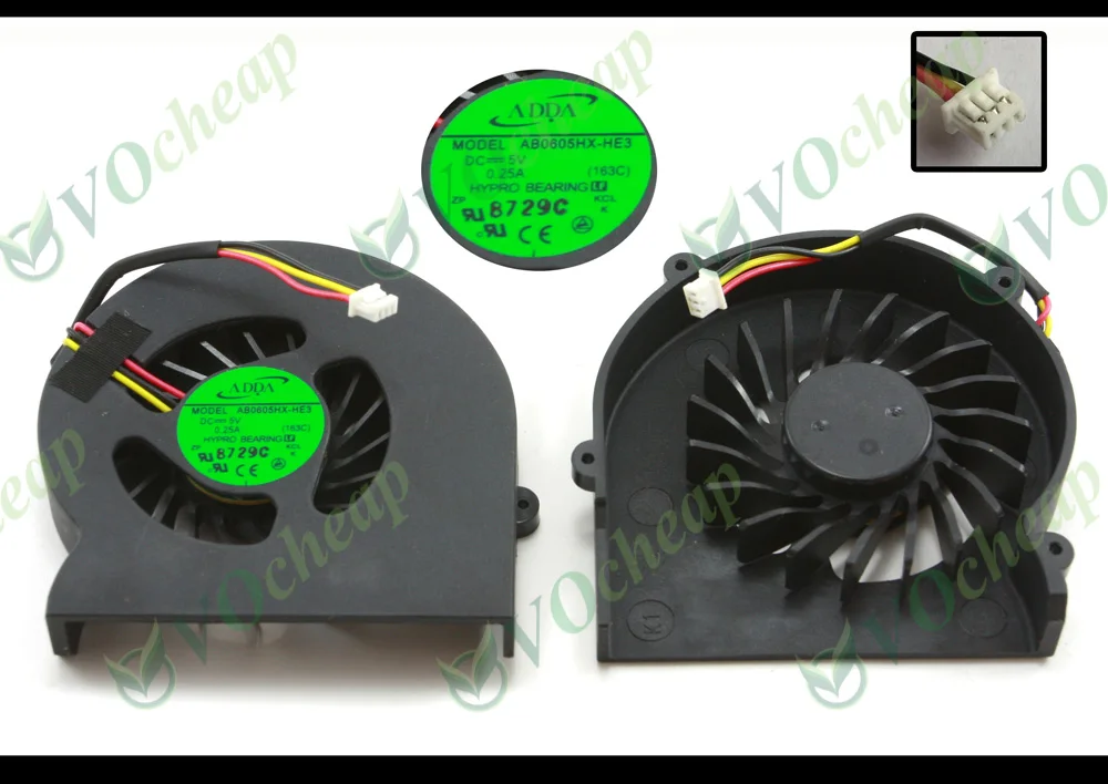 Охлаждающий вентилятор для ноутбука MSI EX400 EX600 EX700 GX400 PR600 VR200 VR201 VR601 VR610 VR610X новая