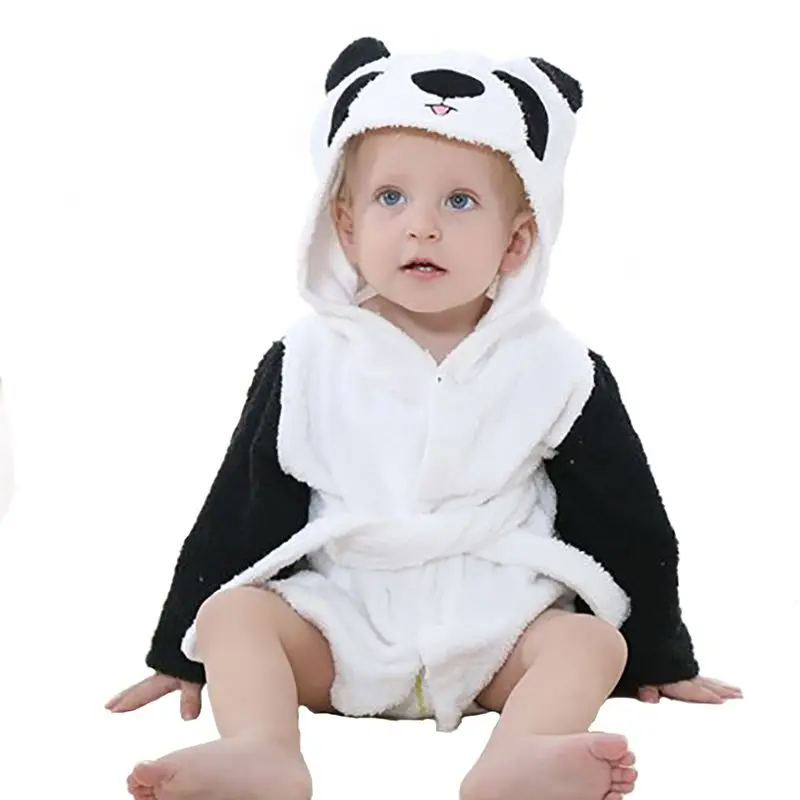 

Soft Baby Bathrobe Bath Towel Cute Animal Cartoon Babies Blanket Kids Hooded Bathrobe Toddler Baby Bath Towel New