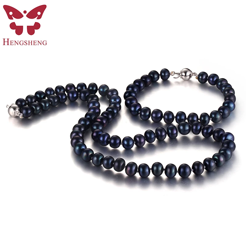Amazing Beautiful <b>Natural</b> Black <b>Pearl</b> Jewelry Set For Women,<b>Real</b> ...
