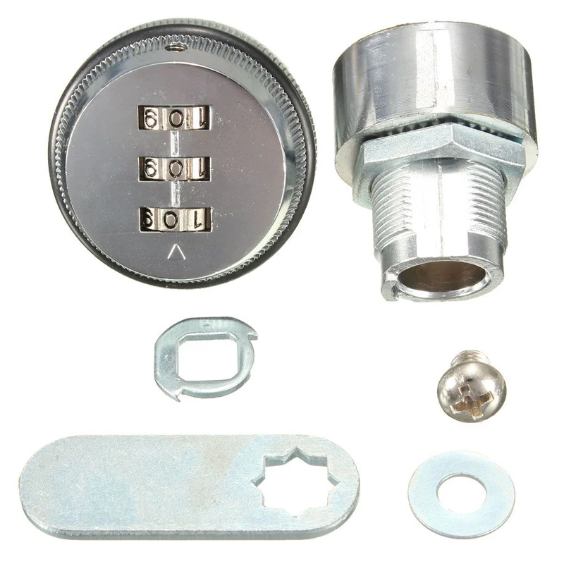 

1pc 3 Digit Combination Cam Lock KEYLESS Mailbox Cabinet Locks For Mailbox Door Cabinet Cam Lock