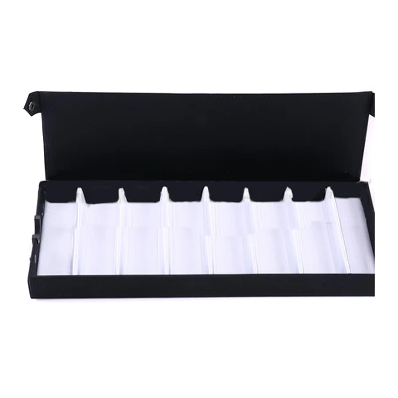 Eco-Friendly 8 Slot Travel Porable Multifunctional Eyeglass Sunglasses Glasses Storage Convenient Display Case Box Holder Black