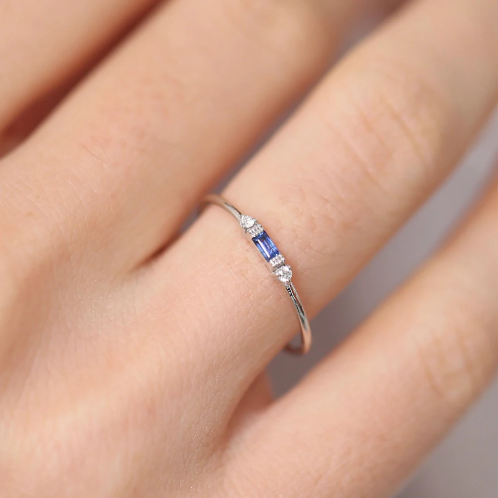 

Double Fair Thin Rings For Women Elegant Mini 3 Color Crystal OL Yellow Rose Gold Silver Color Fashion Jewelry KCR065