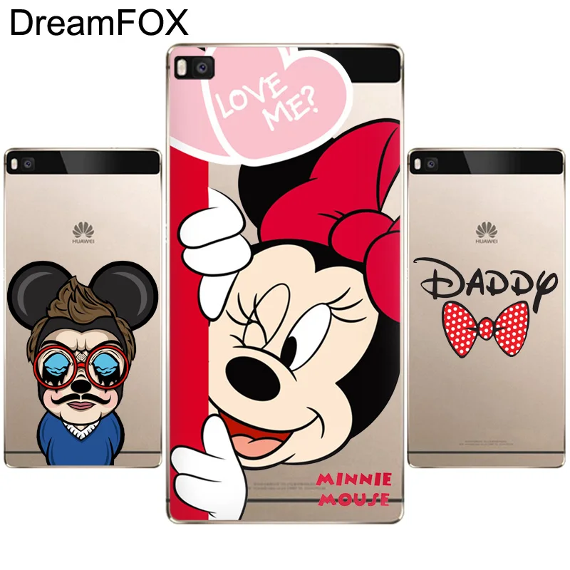 

L299 New Fashion Mickey Mouse Soft TPU Silicone Case Cover For Huawei P8 P9 P10 Lite Plus 2017 Honor 8 Lite Pro 9 5C 6X V9