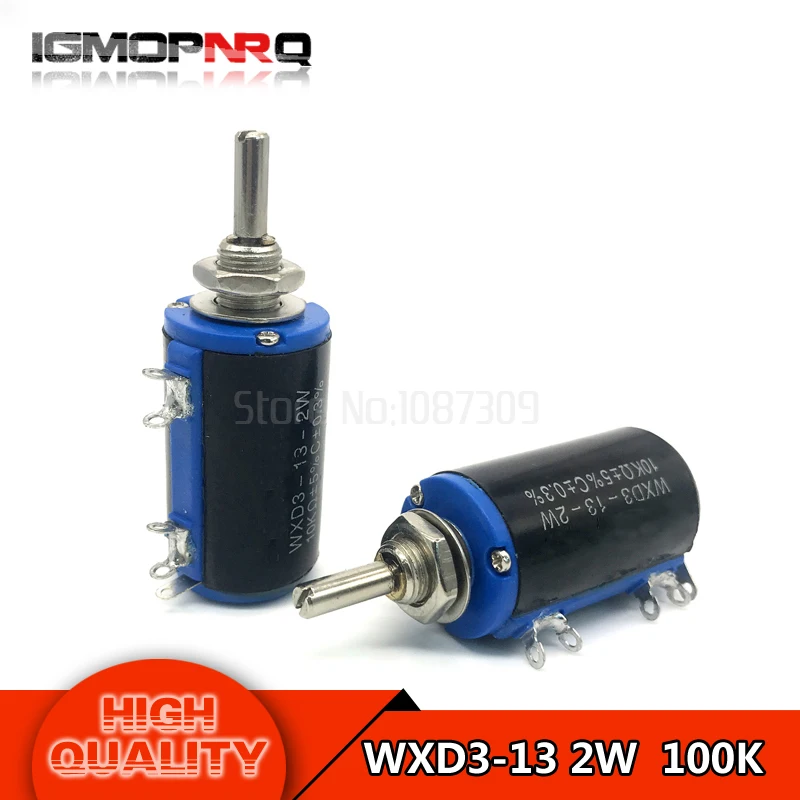 2pcs WXD3 13 2W 100K Ohm 100K Precision adjustable potentiometer WXD3