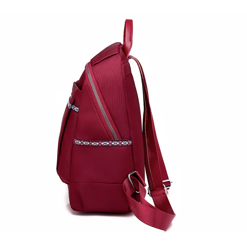 

New Women's Fashion Oxford Cloth Double Backpack Girls Student Bag Portable Wild Travel Shopping Backpack2019