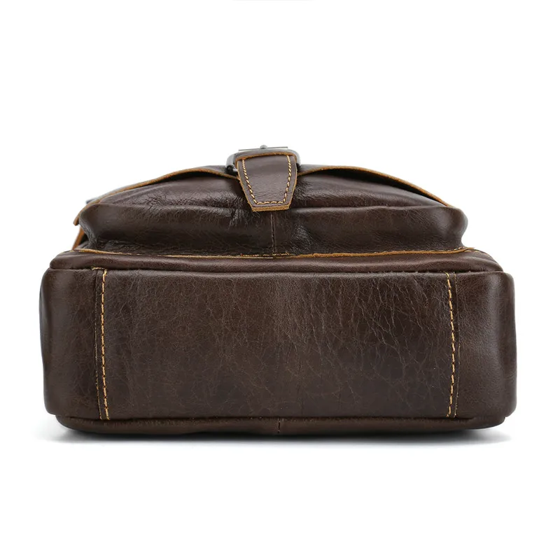 Винтажная Мужская сумка из натуральной кожи мужская кожаная маленькая сумка через плечо высокое качество
