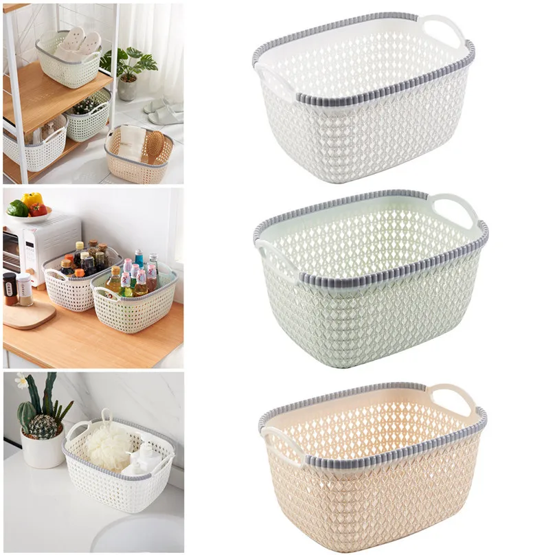 Buy Office Plastic Storage Basket Bins Organizer