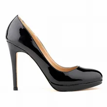 2015 Office & Career Fashion Women Summer Pumps PU (PU) Patent Leather Office Lady Platform Basic Slip – OnThin Heels Pumps