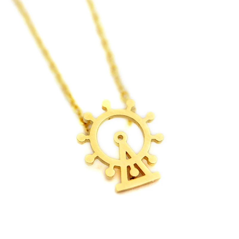 Fashion London eye pendant necklaces The charm of the London eye silver