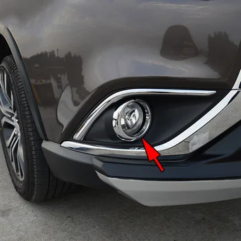 

Chrome Rings For 2016-2018 Mitsubishi Outlander Facelift Front Fog Light Lamp Frame Cover Silver Glossy Accessories