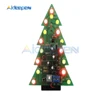 Kit de bricolage arbres de noël, Circuit LED, Module de carte PCB électronique, Flash rouge vert, décoration de vacances ► Photo 1/5