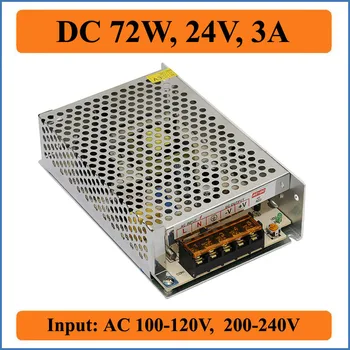 

72W 24V 3A Switching Power Supply AC Input 100V-240V to DC 24V Output Voltage Transformers For LED Driver Strip light Display