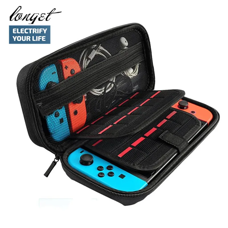 

Travel and Storage Case for Nintendo Switch with room for AC Adapter and 20 Game Card Slots
