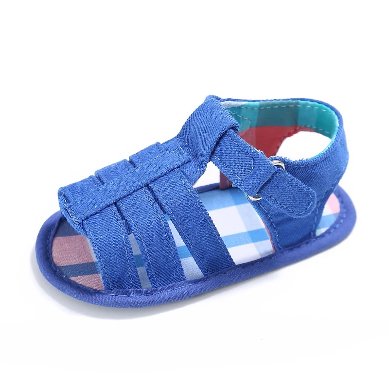 Сандалии для новорожденных, летняя обувь для маленьких мальчиков и девочек, детские тапочки для новорожденных 0-18 месяцев