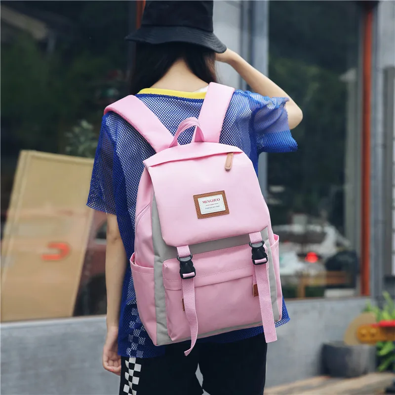 

New Large-capacity Backpack Color Matching High-quality Women's Shoulder Bag Multi-function Student Bag Travel Backpack