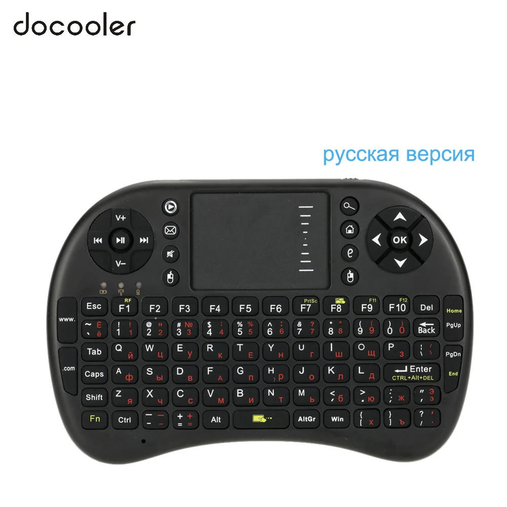 

2.4G Mini USB Wireless Russian Version Keyboard Touchpad & Air Mouse Fly Mouse Remote Control for Android TV Box Smart Phone