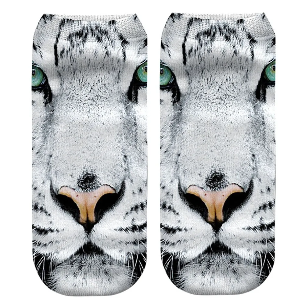 

Unisex Trends Casual Animals Giant Panda Tiger 3D Cute Print Sports Comfortable Breathable Suction Socks #