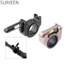 Охота Складная дух пузырьковый уровень 180 градусов индикатор 25,4 мм/30 мм кольцо трубки Артикуляционная прочный баланс держатель крепления