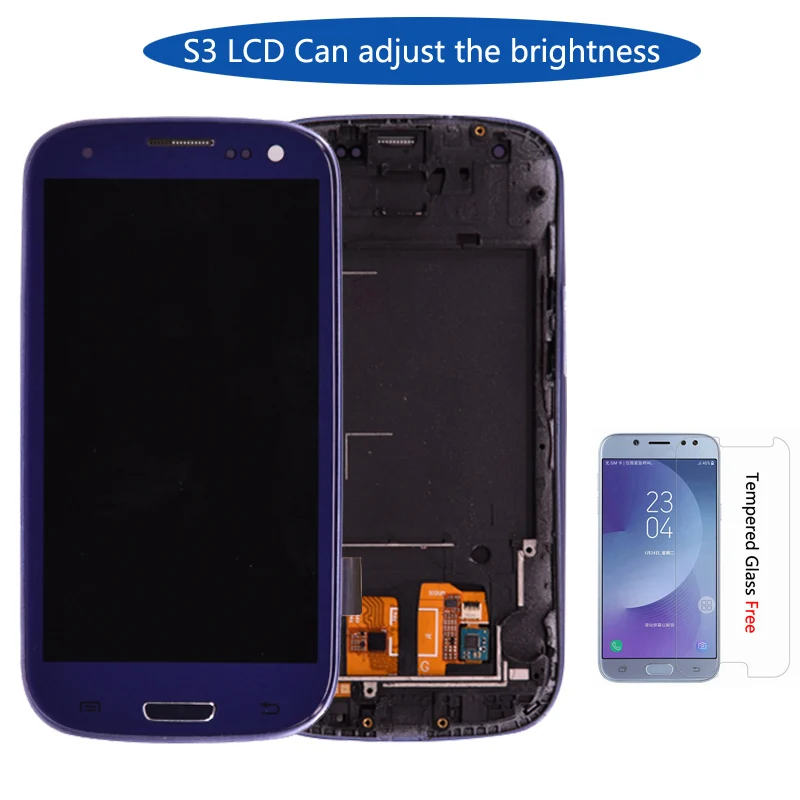 ЖК-дисплей для Samsung Galaxy S3 i9300 дигитайзер сенсорного экрана + кнопки полная сборка